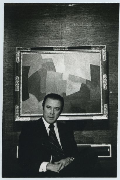 null Maurice ESTÈVE (1904-2001), peintre et graveur. Épreuve argentique d'époque,...