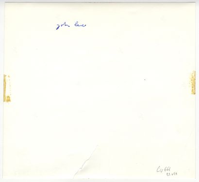 null John LEVEE (1924-2017), peintre américain. Épreuve argentique d'époque, 22 x...