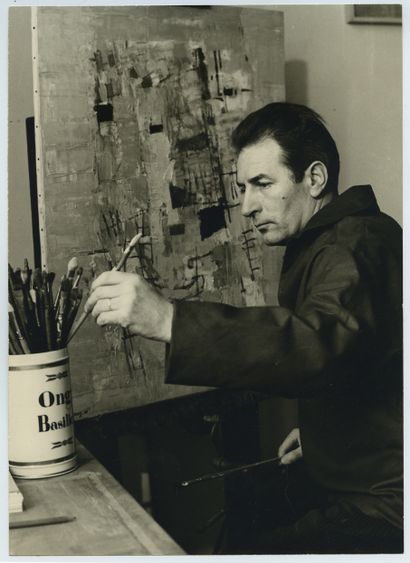 null Jean COUY (1910-1983), peintre, dessinateur et graveur. Épreuve argentique d'époque,...