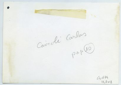 null Carlos CAIROLI (1926-1995), artiste argentin. Épreuve argentique d'époque, 12,8...