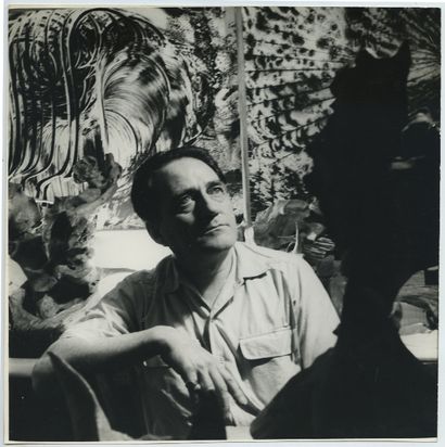 null Max BUCAILLE (1906-1996), peintre, sculpteur et poète. Épreuve argentique d'époque,...