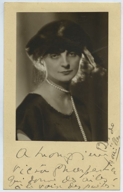 null Anna de NOAILLES (1876-1933), poétesse et romancière, d'origine roumaine. Épreuve...