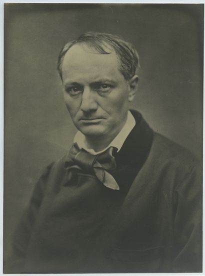 null Charles BAUDELAIRE (1821-1867), homme de lettres. Photoglyptie d'époque, 22,5...