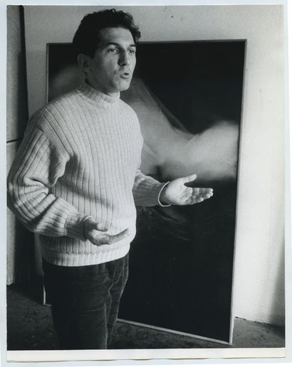 null Frédéric BENRATH (1930-2007), peintre. Épreuve argentique d'époque, 22,5 x 18,6...