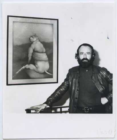 null Georges BRU (né en 1933), dessinateur et peintre. Épreuve argentique d'époque,...