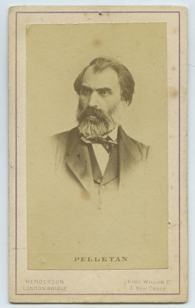 null Eugène PELLETAN (1813-1884), écrivain, journaliste et homme politique. Épreuve...