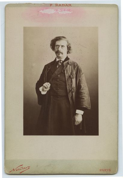 null Jules Barbey d'AUREVILLY (1808-1889), écrivain. Épreuve argentique d'époque,...