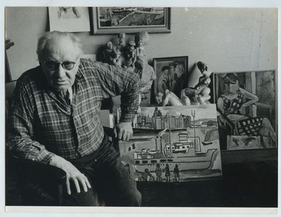 null François DESNOYER (1894-1972), peintre, sculpteur, et lithographe. Épreuve argentique...