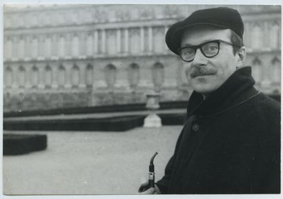 null James GUITET (1925-2010), peintre et graveur. Épreuve argentique d'époque, 8,5...