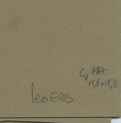 null Leo ERB (1923-2012), artiste. 5 épreuves argentiques d'époque, 15,8 x 15,8 cm,...