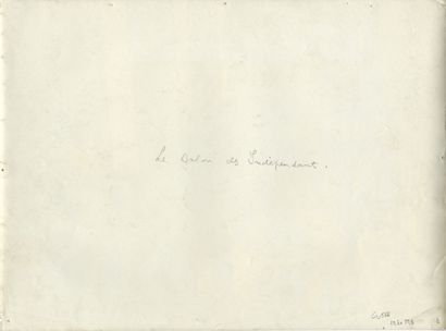 null Salon des Indépendants, années 40. Épreuve argentique d'époque, 29,8 x 39,8...