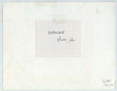 null HAULMÉ (1927-2005), peintre. Épreuve argentique d'époque, 17,6 x 23 cm. Joint...