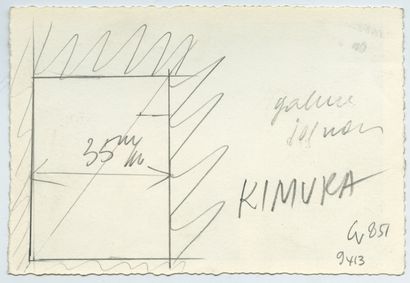 null Chūta KIMURA (1917-1987), peintre japonais. Épreuve argentique d'époque, 9 x...