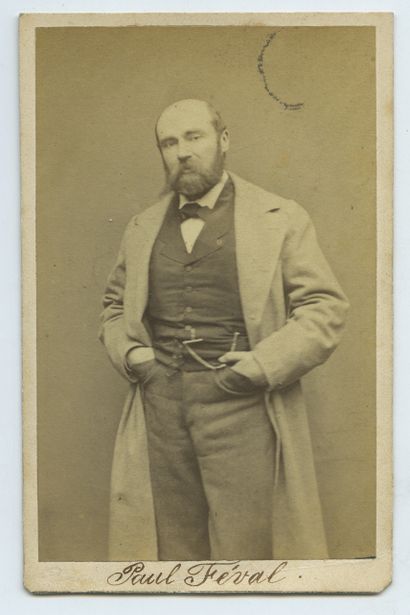 null Paul FÉVAL (1816-1887), écrivain. Épreuve d'époque sur papier albuminé, format...