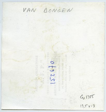 null Kees van DONGEN (1877-1968), peintre néerlandais naturalisé français. Épreuve...