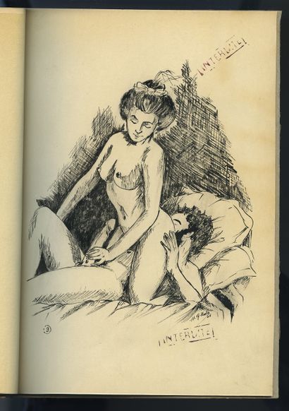 null [Artiste roumain non identifié]. Scènes parisiennes du xixe siècle, vers 1950....