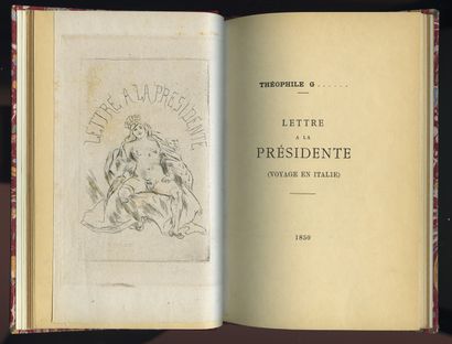 null [Théophile GAUTIER (1811-1872)] Théophile G...... Lettre à la Présidente (Voyage...