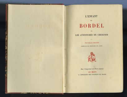null L'Enfant du bordel ou les aventures de Chérubin. New edition decorated with...