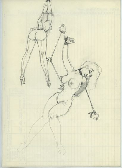 null JIM (1918-1964). 40 esquisses, 29,7 x 21 cm. Provenance : Galerie HumuS, Lausanne....