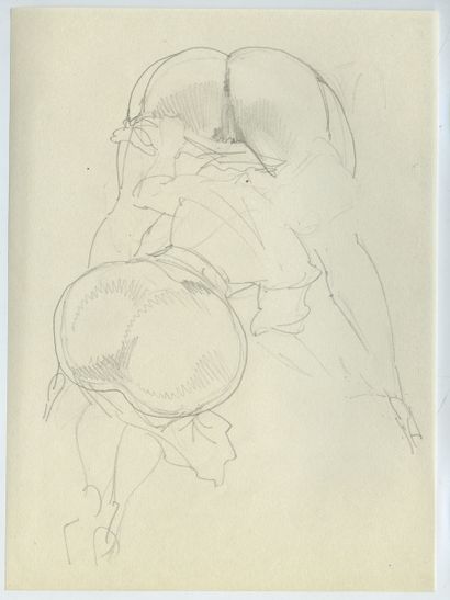 null Gert GAGELMANN (active in 1940-1950). About 90 pencil sketches, preparatory...