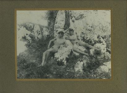 null Wilhelm von GLOEDEN (1856-1931), attributed to. Study of a male nude, circa...