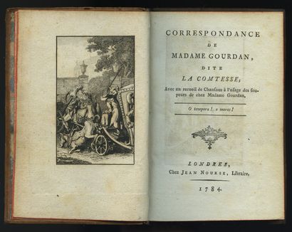 null [Charles THÉVENOT de MORANDE - BOREL par ELLUIN]. Correspondance de Madame Gourdan,...