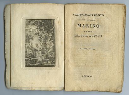 null ITALY]. Giambattista MARINO (1569-1625). Componimenti erotici del cavalier Marino...