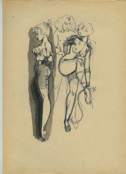 null JIM (1918-1964). 41 sketches, 29.7 x 21 cm. Provenance: HumuS Gallery, Lausanne....