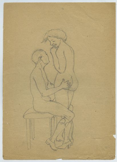 null CURIOSA [Artiste hongrois non identifié]. Scènes de couple et divers, vers 1950....