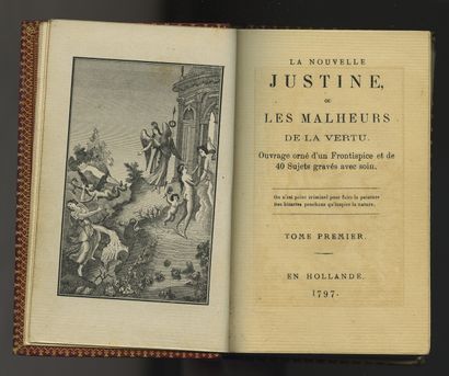 null [Marquis de SADE]. The New Justine, or the misfortunes of virtue. Work decorated...