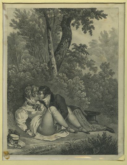 null [Achille DEVÉRIA et ses amis]. 16 lithographies romantiques, dont 7 rehaussées...