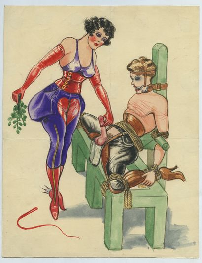 null [Artiste allemand non identifié, dans l'esprit de Paul KAMM]. Domination féminine,...