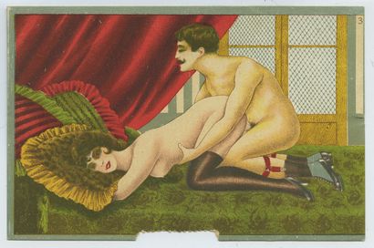 null [ESPAGNE]. Scènes de genre, vers 1900. 9 lithographies en couleurs, formats...