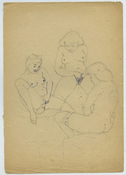 null CURIOSA [Unidentified Hungarian Artist]. Scenes of a couple and miscellaneous,...