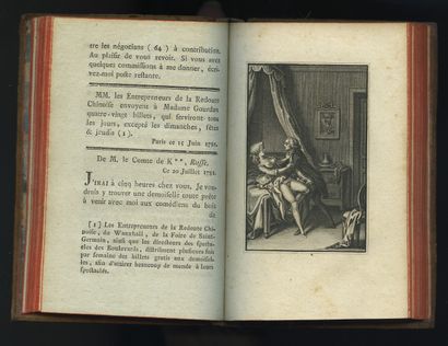 null Charles THÉVENOT de MORANDE - BOREL by ELLUIN]. Correspondence of Madame Gourdan,...
