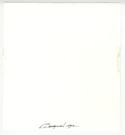 null 
Gilles BERQUET. P, 1992. Épreuve argentique d'époque, 25,5 x 23 cm. Signée...