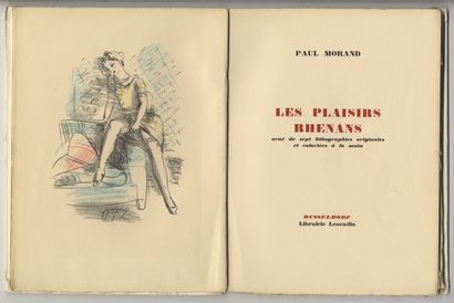 null Paul MORAND - [Gaston-Louis ROUX]. Les Plaisirs rhénans, orné de sept lithographies...