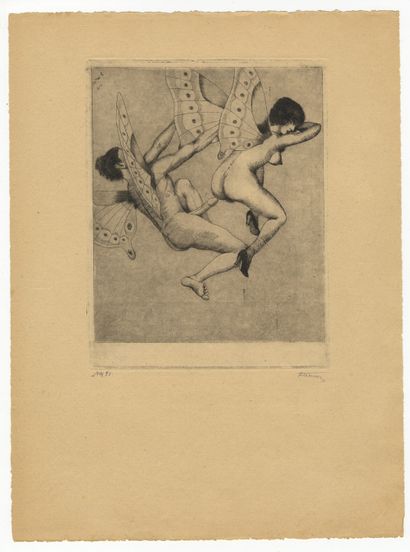 null Unidentified Czech artist]. Dances of the vits, ca. 1930. Italian-style laced...
