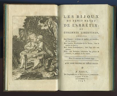 null Les Bijoux du petit neveu de l'Arretin , or libertine greetings, dedicated to...