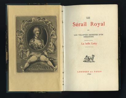 null [FRÉDILLO]. The Royal Seraglio or The Secret Pleasures of a Debauched Man, La...