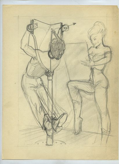 null JIM (1918-1964). 21 sketches, various sizes. Provenance: HumuS Gallery, Lausanne....