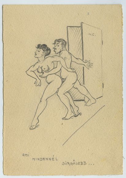 null [Artistes hongrois, non identifiés]. Scènes de genre et études de nu, vers 1930....