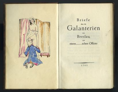 null BRESLAU - [Victor BELANYI (1877-1955)]. Briefe über die Galanterien von Breslau,...
