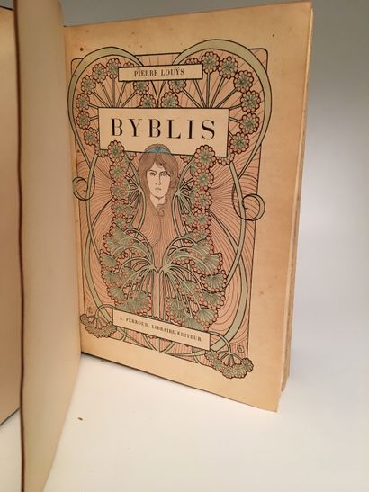 null Pierre LOUŸS. Byblis. Paris, Ferroud, 1901. In-8 de 46 pages plus catalogue,...