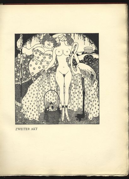 null Julius KLINGER. Sodom, Earl of Rochester. German edition, 1909. In-4, red moiré...