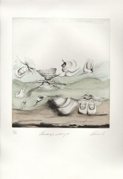 null Jim AMARAL. Landscapes. Le Soleil Noir, Paris, 1977. Grand in-folio, 50,2 x...