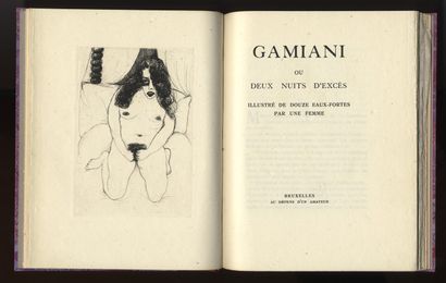 null Alfred de MUSSET - May den ENGELSEN]. Gamiani ou deux nuits d'excès, illustrated...