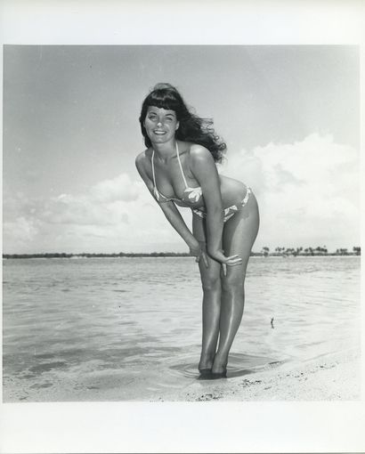 null Bunny YEAGER. Betty Page on the beach in Miami, Florida, circa 1955. 52 later...