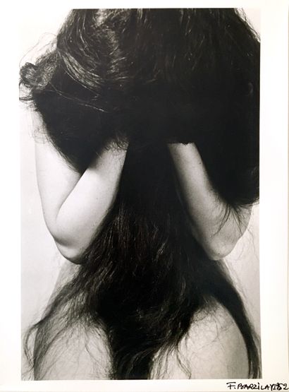 null Frédéric BARZILAY (1917-2015). Hair, 1952. Posterior silver print circa 1970,...