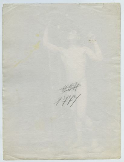 null 
Wilhelm von GLOEDEN (1856-1931), attributed to. Study of a male nude, circa...